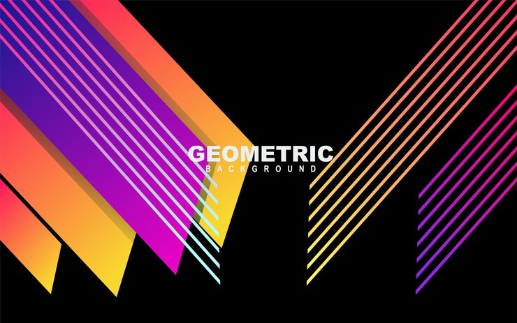 Vector gratuito formas geométricas diseño de fondo abstracto moderno