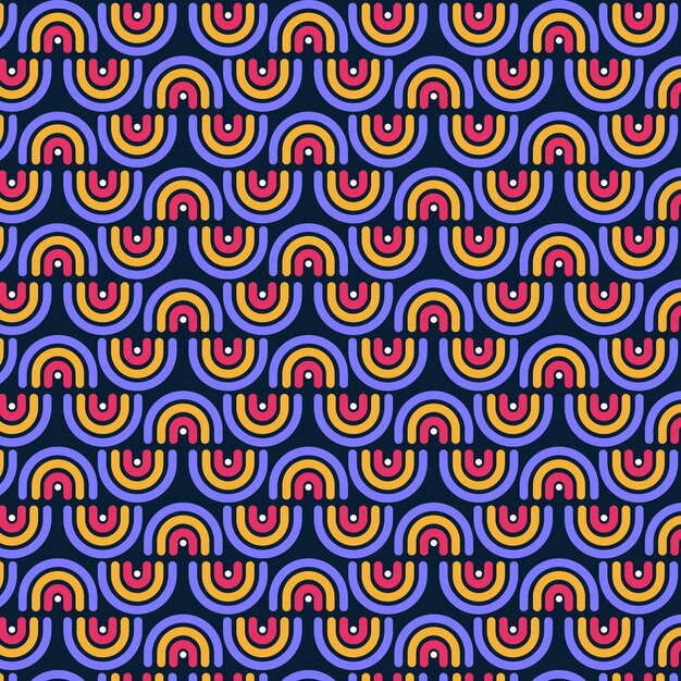 Formas geométricas sin fisuras textura de patrón maravilloso