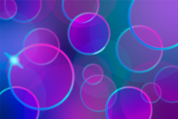 Formas geométricas luces de neón fondo