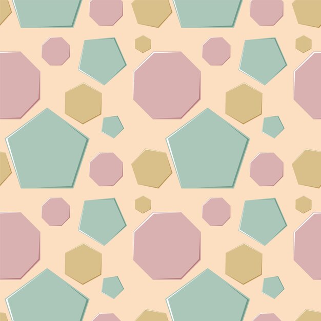 Formas geométricas patrón sin costuras