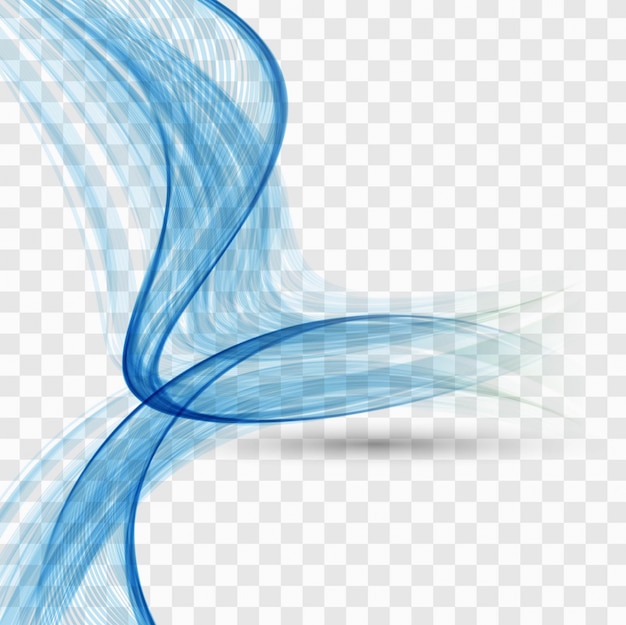 Formas onduladas azules