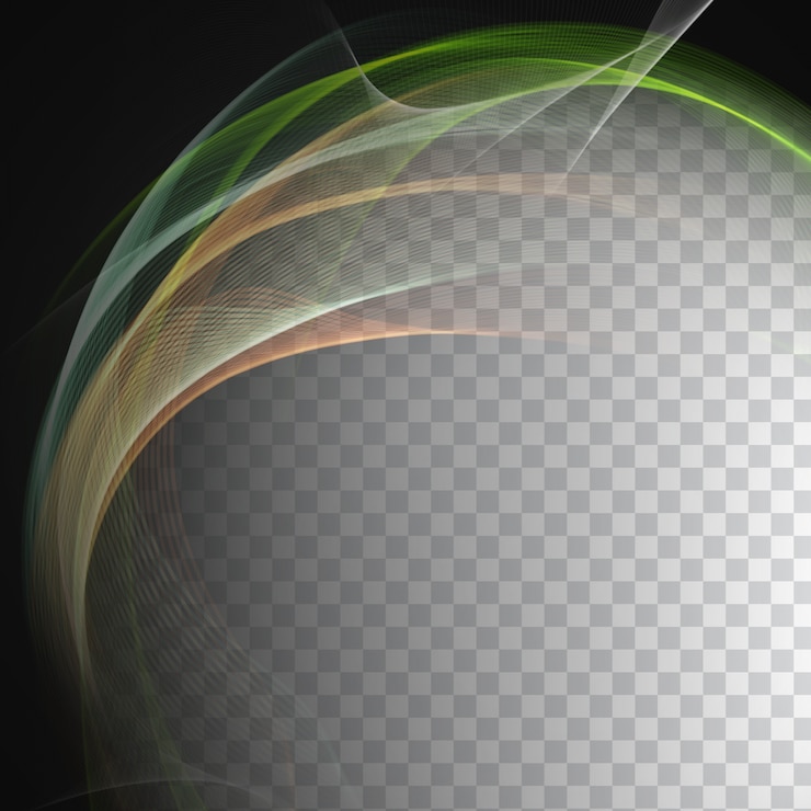 Vector gratuito formas onduladas coloridas sobre fondo transparente