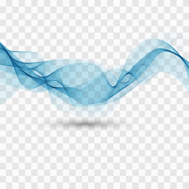 Formas onduladas modernas azules