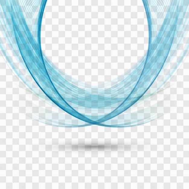 Formas onduladas sobre un fondo transparente