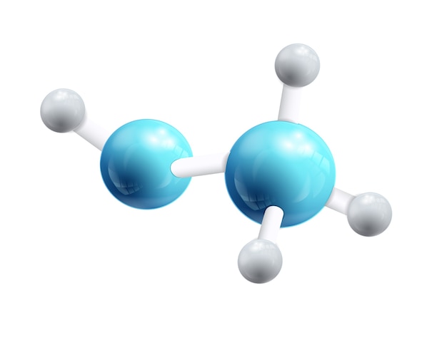 Fórmula química estructural 3d