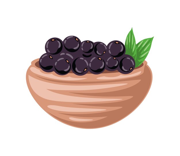 Fruta de acai en un cuenco
