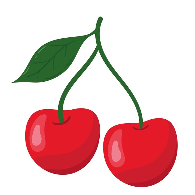 fruta fresca de cereza saludable