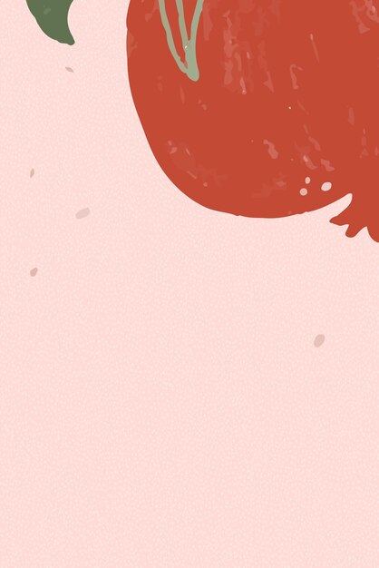 Fruta de granada en un recurso de diseño de fondo rosa claro