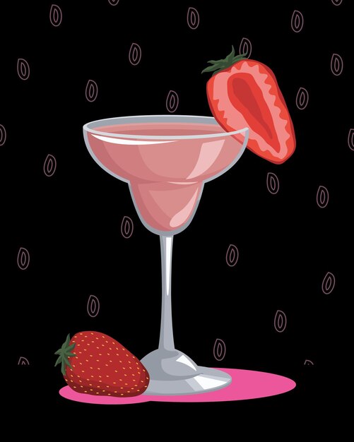 Frutas de jugo de refresco de fresa