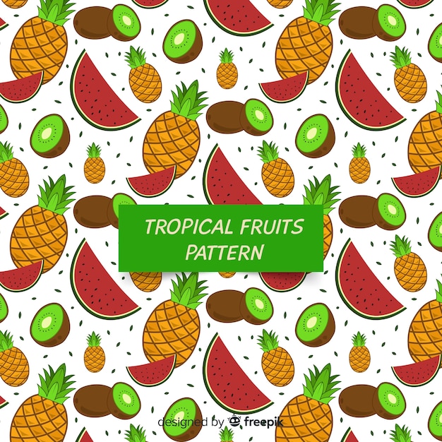 Vector gratuito frutas tropicales