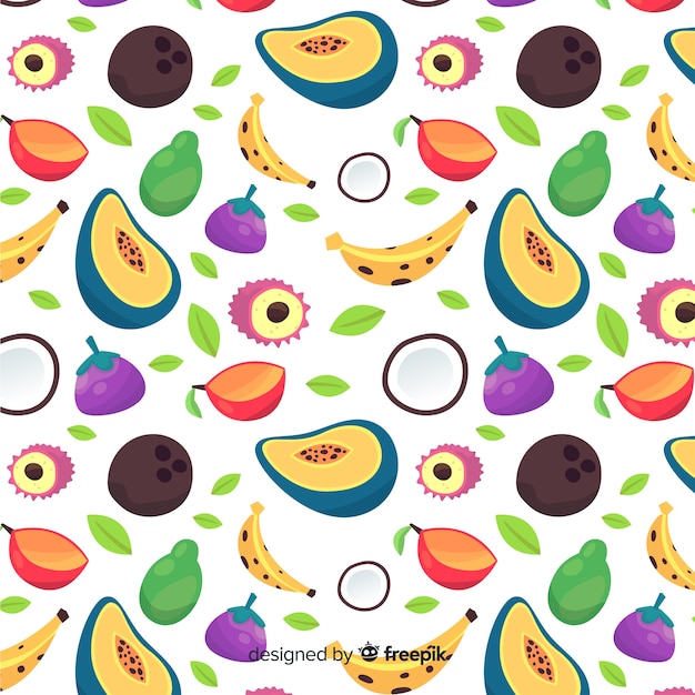 Vector gratuito frutas tropicales