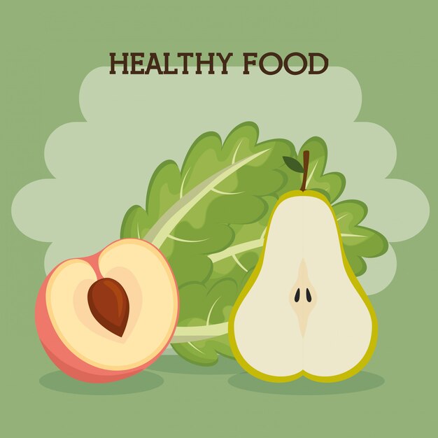 frutas y verduras comida saludable