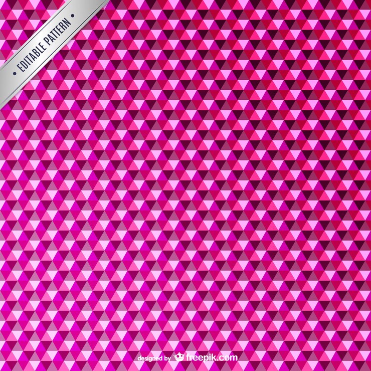 Vector gratuito fucsia triángulos patrón