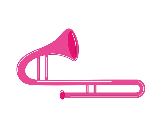 Fucsia trompeta instrumento musical