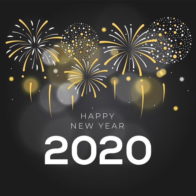 Fuegos artificiales año nuevo 2020