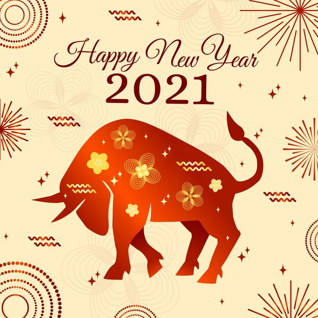 Fuegos artificiales feliz año nuevo vietnamita 2021