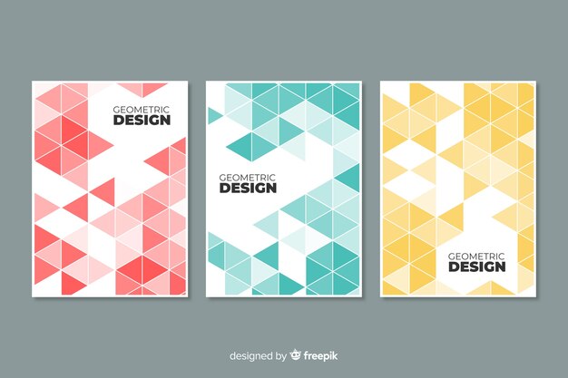 Funda de colección con diseño geométrico.
