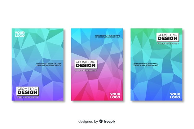 Funda de colección con diseño geométrico.