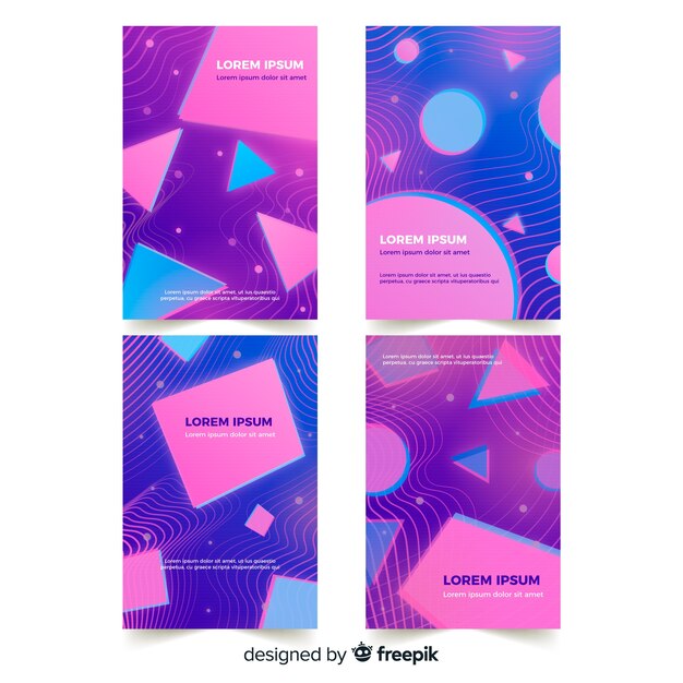 Funda de diseño con efecto glitch colorido