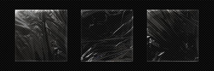Vector gratuito funda de vinilo retráctil y efecto transparente.