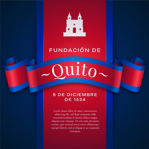 Fundacion de quito y forma de castillo blanco
