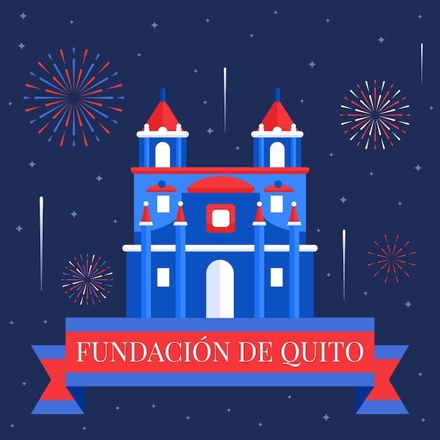 Vector gratuito fundación de quito