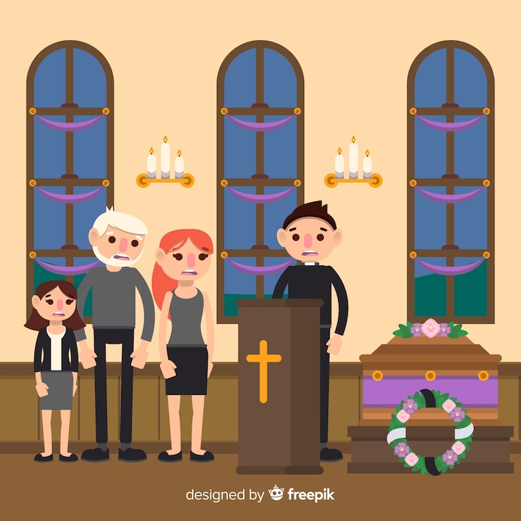 Vector gratuito funeral