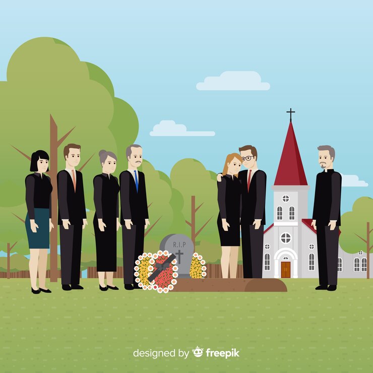 Vector gratuito funeral