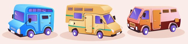 Furgoneta para viajes familiares y recreación al aire libre