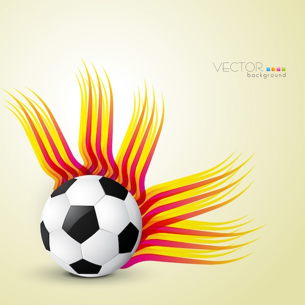 Vector gratuito fútbol estilo abstracto retro