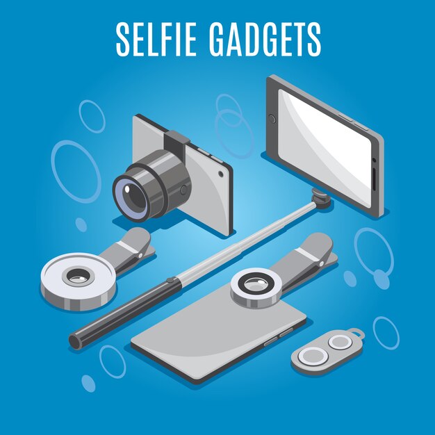 Gadgets Selfie Isométricos