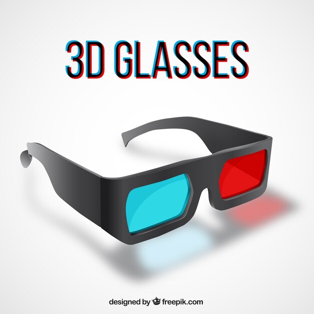 Gafas negras 3d