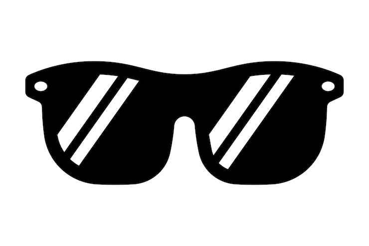 Vector gratuito gafas de sol estilo glifo