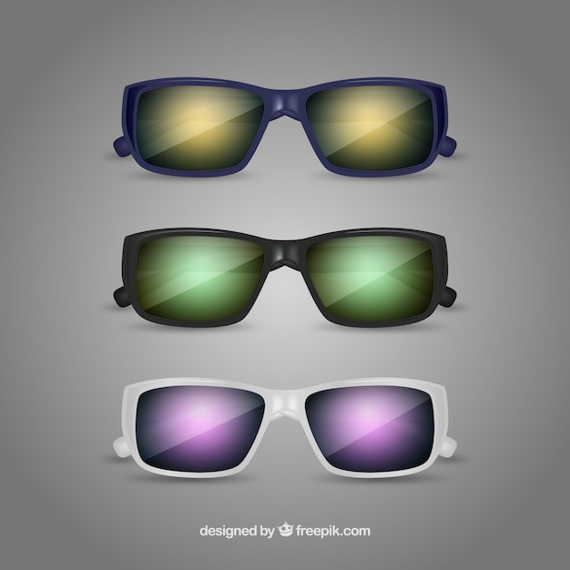 Vector gratuito gafas de sol modernas