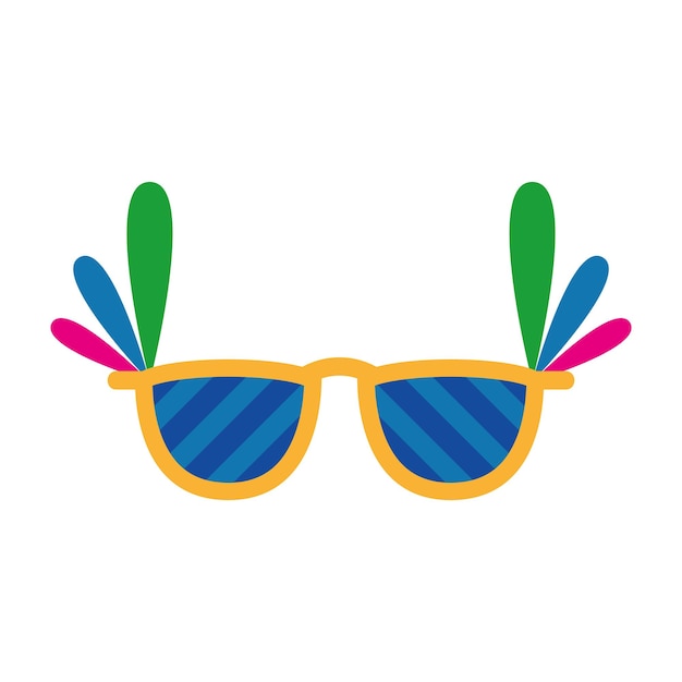 gafas de sol con plumas