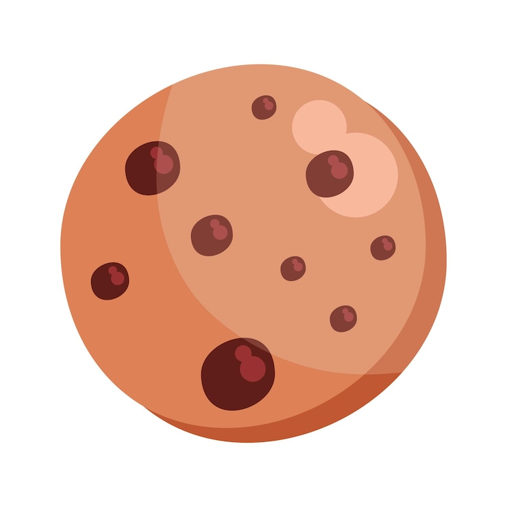 Vector gratuito galleta de papas fritas de chocolate
