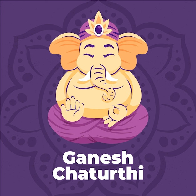 Ganesh chaturthi dibujado a mano