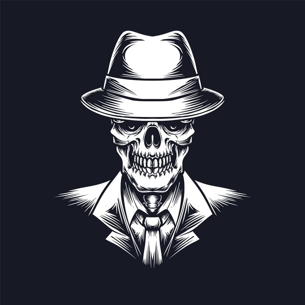 Gángster de la mafia del cráneo con ilustración de traje.jpg