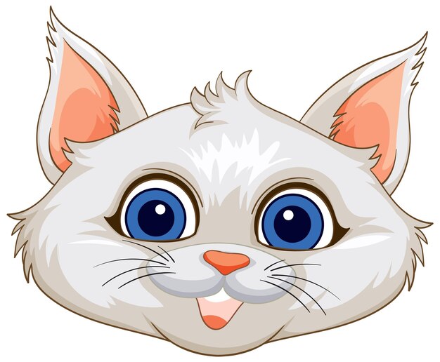 Gato lindo con grandes ojos azules