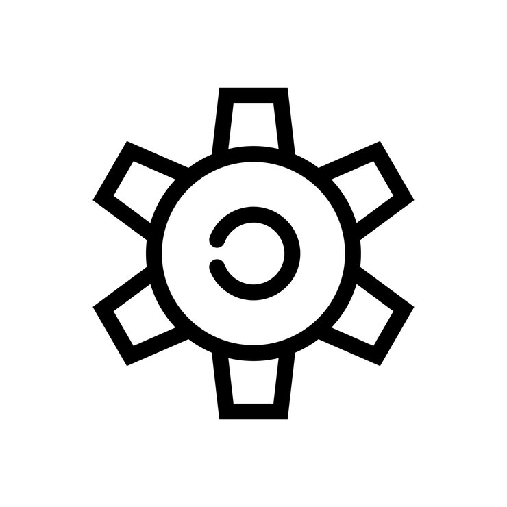 Vector gratuito gear icon vector illustration