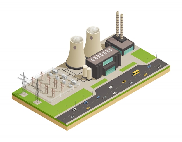 Vector gratuito generación de energía eléctrica