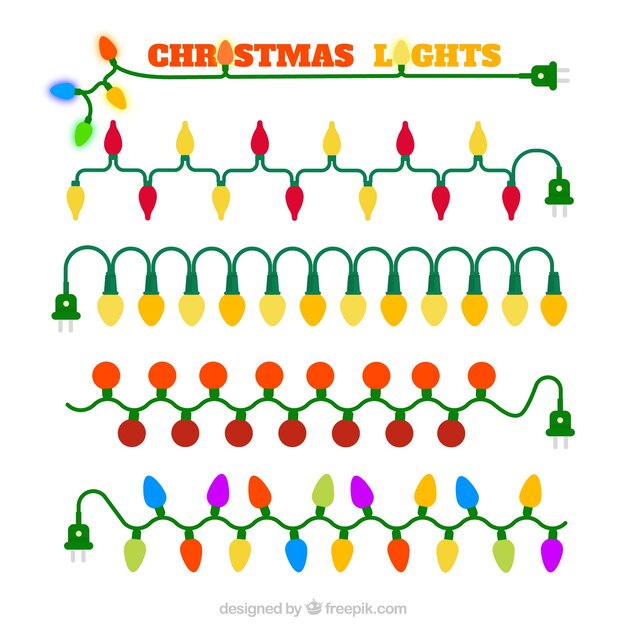 Genial pack de luces navideñas de colores