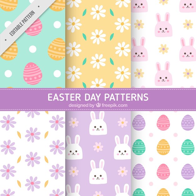 Genial pack de patrones decorativos para el día de pascua
