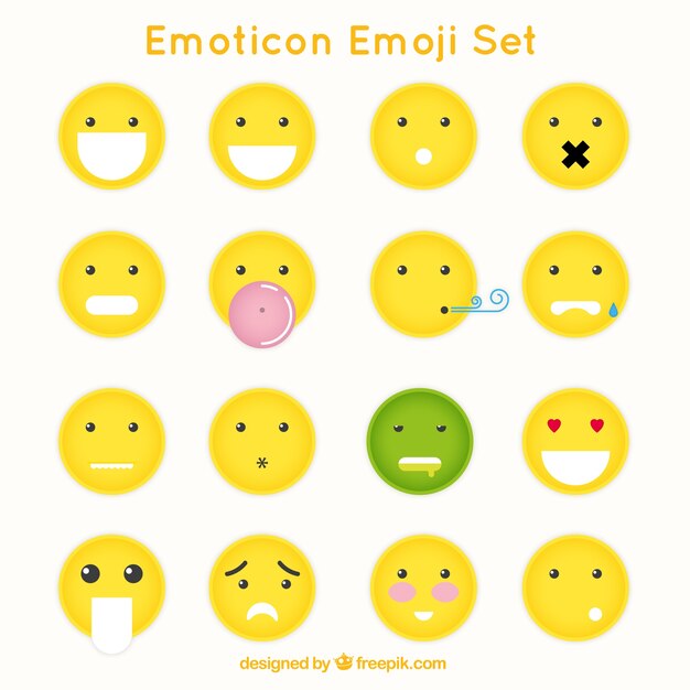 Geniales emoticonos con diferentes gestos