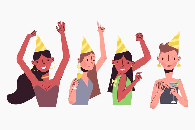 Gente celebrando juntos