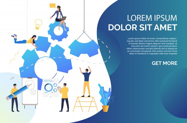 Gente construyendo negocios