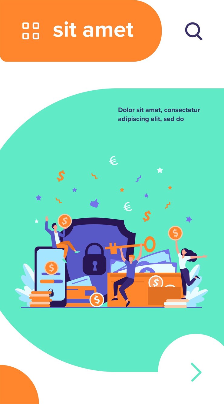 Vector gratuito gente feliz protegiendo dinero aislado ilustración vectorial plana