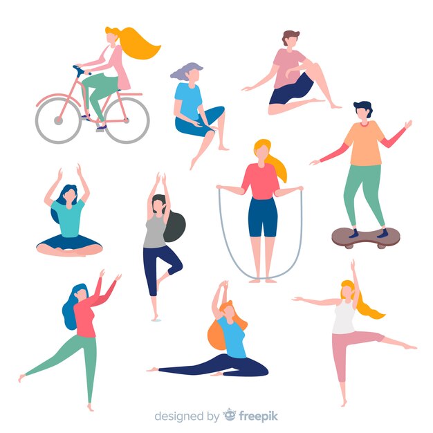 Gente haciendo deporte