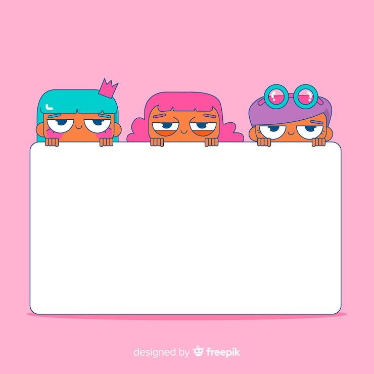 Vector gratuito gente con una pancarta en blanco