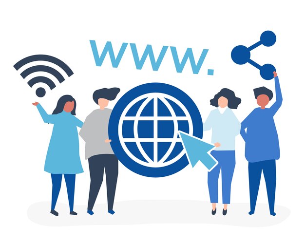 gente que tiene iconos de world wide web